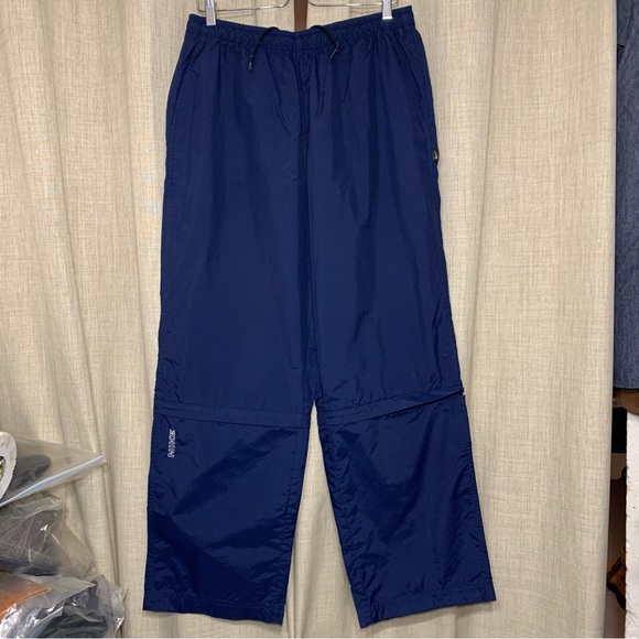 VTG Nike Windbreaker Nylon Track pant Wide Leg Convertible Zip Off Shorts Sz L - Picture 15 of 16